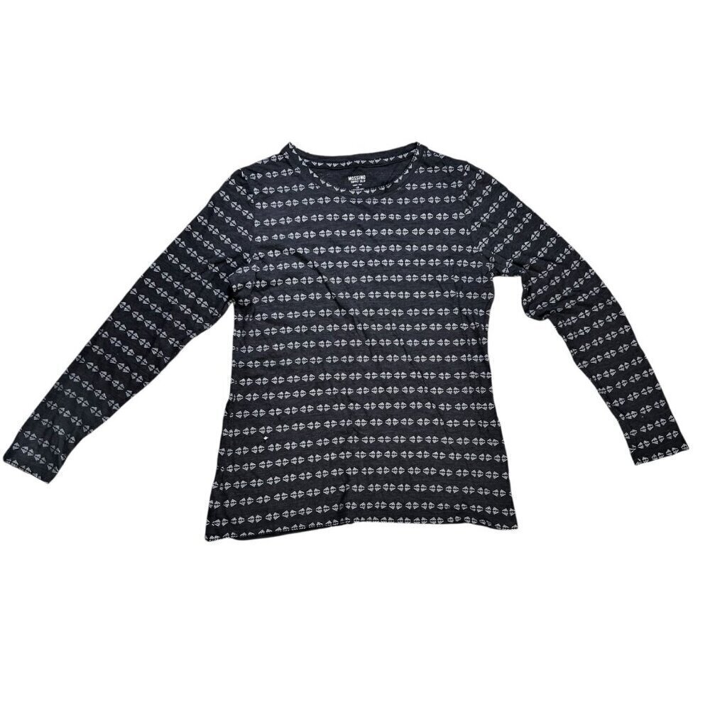 2/$30 Mossimo Large Women Aztec Print T-Shirt Long Sleeve Graphic Southwest